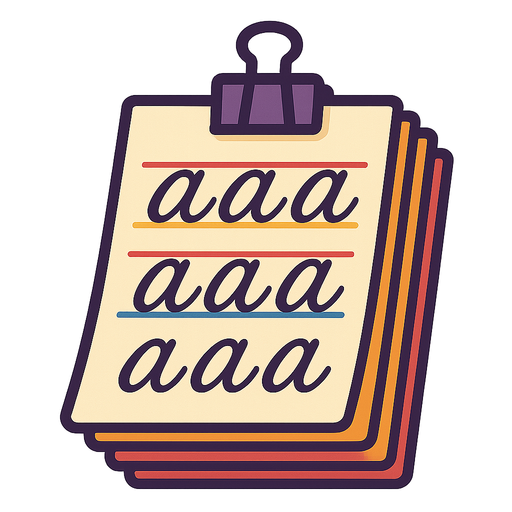 Calligraphy Practice Sheets Pack