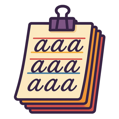 Calligraphy Practice Sheets Pack